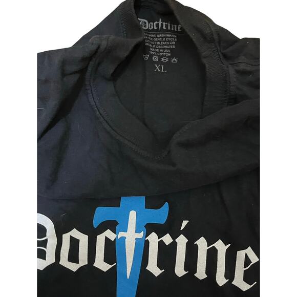 Doctrine Black Men’s T-Shirt Size XL - Picture 3 of 5